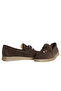 Coffee Suede Women Loafers - 3