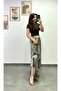 Wide-Leg Pants with Slits on Both Sides, Elastic Waistband and Pocket Details. - 2