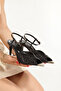 Rsd 17435 Metal Toe Detail Sequined Adjustable Heels - 4