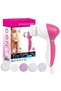 5-in-1 Exfoliating Electric Facial Cleanser Silicone Scrub Hole Cleaning Rotating Sonic Facial Cleanser Brush