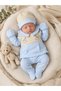 Baby Boy 5-Piece Hospital Discharge Set – Rocking Horse Embroidered Newborn Cotton Baby Set