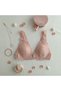 Women's Lace Front Snap Breastfeeding Bra Dusty Rose Color Bb2678 - 4