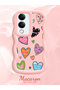 Vivo Y19S Gt 5g Compatible Case Camera Protector Pink Silicone Couple Phone Case Heart Pattern - 2