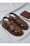 -Genuine Leather Men's Sandals