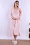 Breastfeeding Featured Cotton Maternity Set 4 Pieces Effortt - Powder - 3