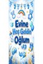 190X75Cm Elastic Door Decoration, Fabric Door Dressing, Welcome Home Son Theme, Classroom Door, School Event Door Decoration - 3