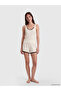 Esvab • Modern & Distinctive Lace Detailed Polka Dot Women's Shorts Pajama Set - 2