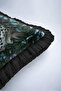 Leopard Jungle Pattern Fringed Pillowcase - Wild Yabohemian Green Black Tassel Throw Pillow Cover - 8