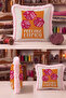 Zar Design Retro Fringed Pillowcase - Game Pop Art Orange Pink Tassel Throw Pillow Cover - 6