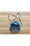Hand Knitted Blue Color Flexible Summer Sequined Mesh Hair Beanie - 3