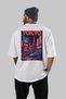 Tokyo Japan White Oversize Country City Back Printed Unisex T-Shirt 100% Cotton Premium - 4
