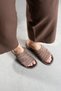 Stacy Women's Genuine Leather Drawstring Casual Slippers