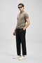 1111903641 Malrıc Smart Men's Chino Pants Slim Fit Men's Trousers Black - 5