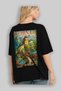 Great Wall of China Black Oversize Country City Back Printed Unisex T-Shirt 100% Cotton Premium - 4