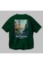 San Francisco Usa Green Oversize Country City Back Printed Unisex T-Shirt 100% Cotton Premium - 3