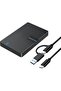 HDD SSD 2.5" USB 3.0 USB-C External Hard Drive Enclosure - Dual Port 5Gbps Tool-Free UASP for sata I/II/III - Universal Storage PC/Mac/MacBook/PS4/PS5/Xbox
