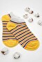 Women's Yellow Striped 6-Piece Booties Socks Set - Fun Concept Socks - 2