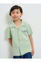 Toddler Boy Resort Collar Jersey Shirt With Front And Back Print - 3