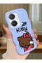 Vivo Y27 Compatible Case Camera Protector Blue Silicone Couple Phone Case Kitty Pattern