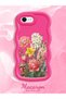 iPhone 7 Compatible Case Camera Protector Red Silicone Couple Phone Case Floral Pattern - 2