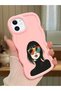 iPhone 11 Compatible Case Camera Protector Pink Silicone Couple Phone Case Girl Pattern