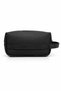 Ar-01 Men's Black Water Resistant Faux Vegan Leather Shaving Care Travel Handbag Portfolio/Clutch Black - 8