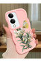 Vivo Y04 Compatible Case Camera Protector Pink Silicone Couple Phone Case Butterfly Pattern