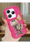 Infinix Hot 40 Pro Compatible Case Camera Protector Red Silicone Couple Phone Case Butterfly Pattern