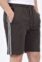 Men's Side Pocket Double Pleated Kraft Adjustable Waist Shorts