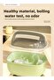 Dish Storage Box Bottle Drainer Dish Rack with Lid Dish Strainer Kitchen Dish Racks Cutlery D - 7