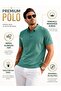 Men's Premium Green Polo Collar Regular Casual T-Shirt