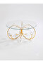 Gold Crystal Stone Cake Stand, Stylish Glass Presentation Stand, - Promise Engagement Table Decoration - 2