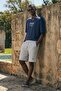Men's Relax Fit Elastic Waist Striped Gray Jogger Shorts - 3