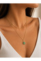Double Row Necklace, Elegant Compass-Shaped Necklace, Necklace with Chain - 3