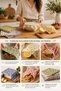 4-Pack Wax Food Storage Cloths 25X25 cm – 100% Cotton, Washable and Reusable - 4