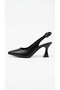 Royele Women's Heeled Shoes Goblet Heel Bowknot Pointed Toe Slingback Open Back Classic Office Stylish - 4
