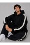 Men's Striped Detsyli Hooded Pocket Sweatshirt - 2