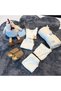 Baby Boy Newborn Gift Set - 7 Pieces with Special Box - Plush Toy - Gray Shoes - Muslin Blanket