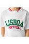 Crew Neck Short Sleeves T-shirt and Shorts Set with Lisboa Portugal Print - 7