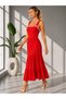 Women's Lycra Cotton Non-See-Through Single Jersey Lined Dress with Water Stone Detail 25102