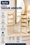 3-Panel Hanging Rack Foldable Metal Jewelry Organizer Stand