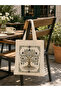 Tree of Life Themed Printed Raw Cloth Bag, Shoulder Bag, Shopping Cloth Bag, Sublimation Printed Cloth Bag - 2