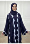 Modern Scalloped Abaya-882 - 2