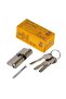 Kale kilit164 snc 68mm system cylinder barrel door lock nickel with 3 keys