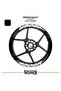 Cfmoto 450sr wide wheel rim decal sticker model 16-piece set - high quality