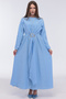 Bolerosu Buckle Decorated Glossy Dress - 3