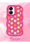 Vivo Y56 Compatible Case Camera Protector Red Silicone Couple Phone Case Flower Pattern - 2