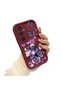 Samsung Galaxy A24 Compatible Case Camera Protector Burgundy Silicone Couple Phone Case Butterfly Pattern - 3