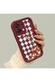 Oppo A6 Pro 4g Compatible Case Camera Protector Claret Red Silicone Couple Phone Case Floral Pattern - 3
