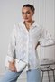 Women's White Floral Embroidery Detailed Shirt Pc0173 - 4